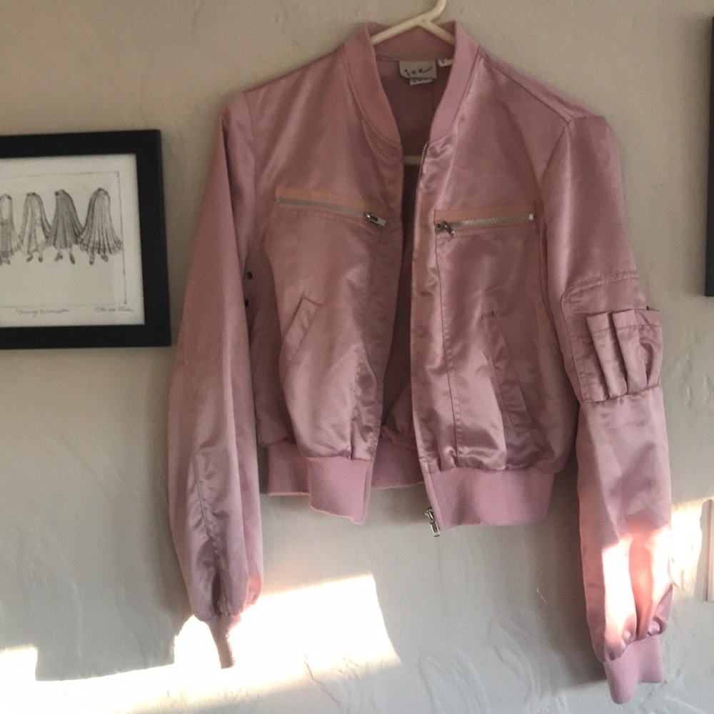 Pink bomber vintage jacket